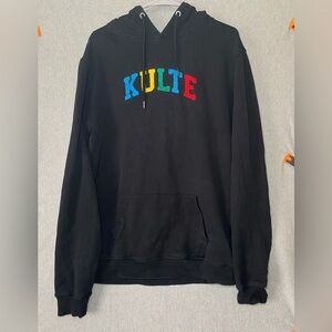 Kulte France Men’s Medium Sweatshirt Cotton Multicolored Logo FLAWED